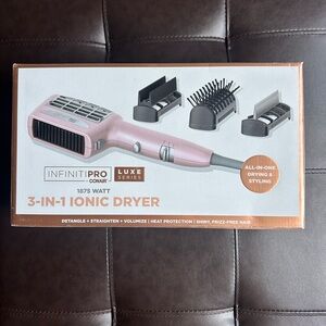 Conair InfinitiPro 3-in-1 Ionic Hair Dryer - Pink
